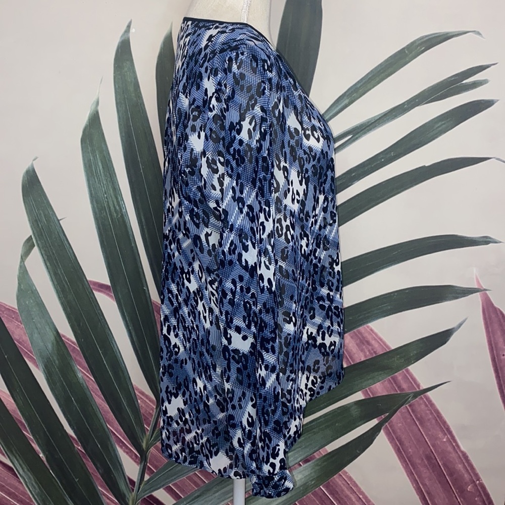 Cabi 977 Leopard Print Button Down Blouse - image 8